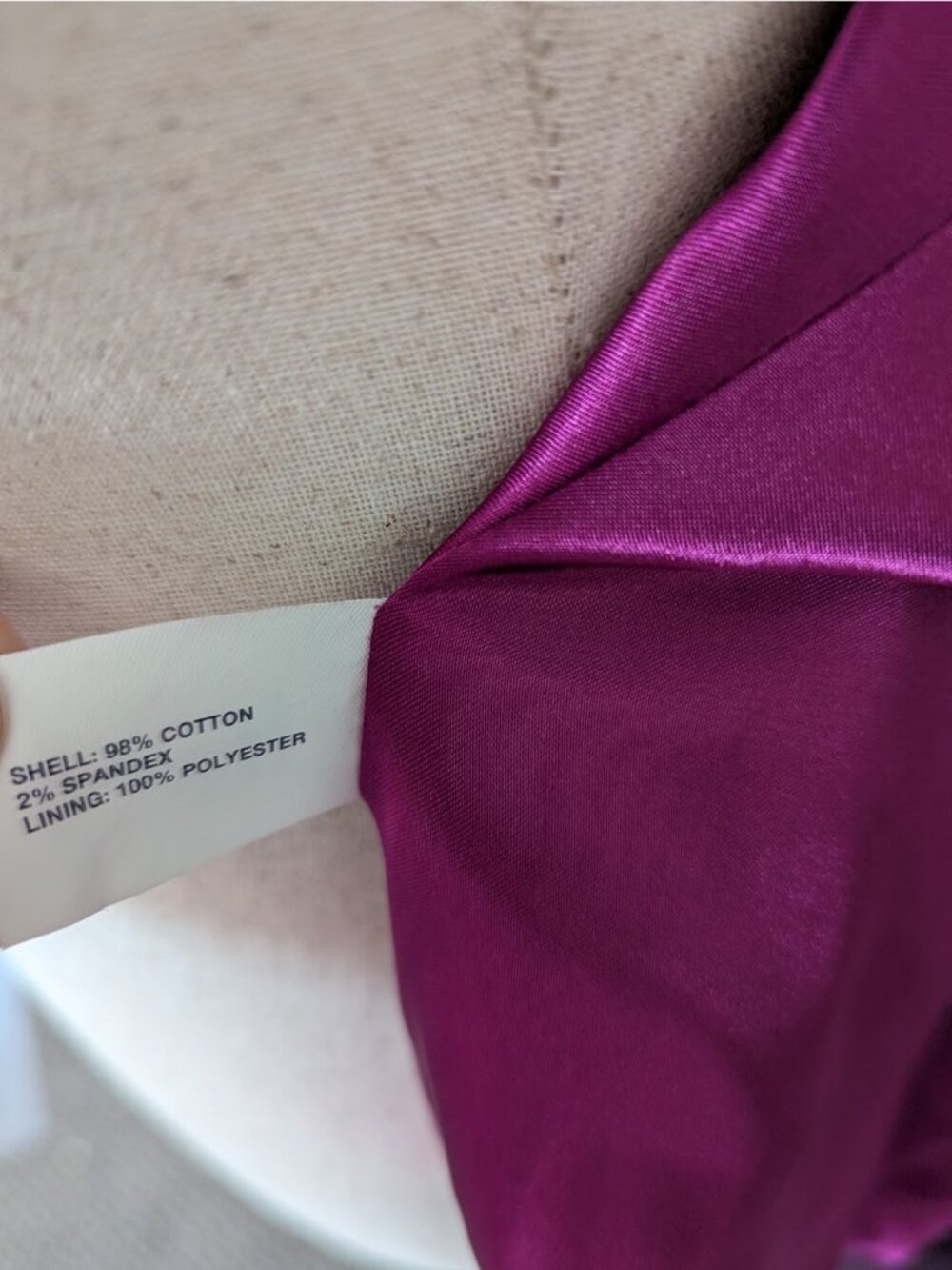 GAP Purple Velvet-Feel Blazer Suit Jacket Y2K - Picture 12 of 12